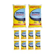 Kit 10 Elevador De Ph Granulado Barrilha 2kg - Genco