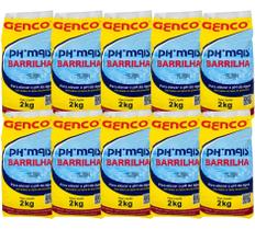 Kit 10 Elevador De Ph Granulado Genco Barrilha 2kg