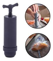 Kit 10 Embalagem A Vácuo P M G Com Bomba Manual Carnes Fruta Kit 10 Embalagem A Vácuo P M G Com Bomba Manual Carnes Fruta