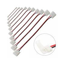 Kit 10 emenda jumper conector 2 vias fita led 10mm smd5050
