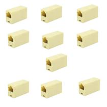 Kit 10 Emenda Rj45 8x8 Cat5 Cat6 1 Gbps Emenda Cabo De Rede Kit 10 Emenda Rj45 8x8 Cat5 Cat6 1 Gbps Emenda Cabo De Rede