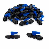 Kit 10 Emenda União com Registro Rosca Mangueira PELBD 16mm Kit 10 Emenda União com Registro Rosca Mangueira PELBD 16mm