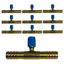 Kit 10 Emendas Ar Condicionado Reta 12mm Com Ventil R134 Aço Kit 10 Emendas Ar Condicionado Reta 12mm Com Ventil R134 Aço