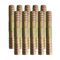Kit 10 Emendas Para Mangueira Ar Condicionado Reta 10mm Aço Kit 10 Emendas Para Mangueira Ar Condicionado Reta 10mm Aço