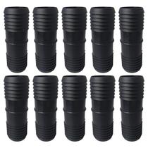 Kit 10 Emendas Plásticas Pretas Para Mangueira 1.1/4 Polegadas Conexões Londribor Kit 10 Emendas Plásticas Pretas Para Mangueira 1.1/4 Polegadas Conexões Londribor