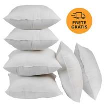 Kit 10 Enchimento Almofada Refil 45x45 Fibra Mista Ecológica