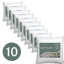 Kit 10 Enchimentos de Almofada 40x40 Fibra Siliconada com Capa TNT 40g Kit 10 Enchimentos de Almofada 40x40 Fibra Siliconada com Capa TNT 40g