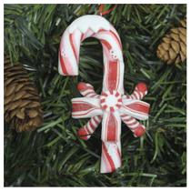 Kit 10 Enfeite Pendente Para Árvore De Natal Doce Bengala 12cm