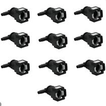 Kit 10 Engates Conector Quick 1/4 e Conector 5/16 90 Graus