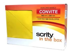 Kit 10 Envelopes de Carta Amarelo Rio de Janeiro 80g Scrity