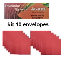 kit 10 Envelopes de Carta Convite 160mmX220mm