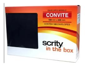 kit 10 Envelopes de Carta Preto los Angeles 80g Scrity Unidade