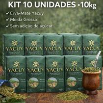 Kit 10 Erva Mate Colonial Moída Grossa a Vácuo Yacuy 1kg Kit 10 Erva Mate Colonial Moída Grossa a Vácuo Yacuy 1kg