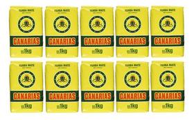 Kit 10 Erva Mate Tradicional Canárias Padrão Uruguaio 1kg Kit 10 Erva Mate Tradicional Canárias Padrão Uruguaio 1kg