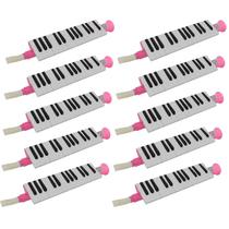 Kit 10 Escaletas Melódica 27 Teclas Rosa New York