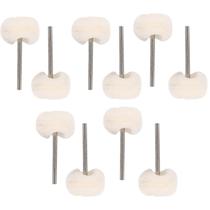 Kit 10 Escova Algodão Disco Feltro Haste 3Mm Micro Retífica