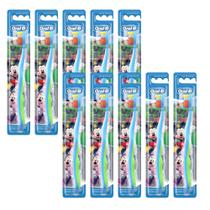 Kit 10 Escova Dental Infantil Oral-b Stages Mickey