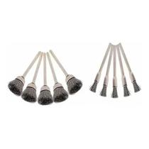 Kit 10 Escovas Com Fios De Aço Para Mini Retifica Dremel