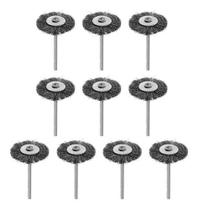 Kit 10 Escovas De Aço 25 Mm Para Micro Retifica Dremel