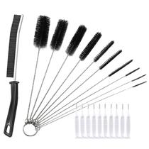 Kit 10 Escovas Limpeza Haste Inox Cerdas em Nylon + 1 Escova Estreita p/ Cantos +10 Mini Esciovinhas Kit 10 Escovas Limpeza Haste Inox Cerdas em Nylon + 1 Escova Estreita p/ Cantos +10 Mini Esciovinhas