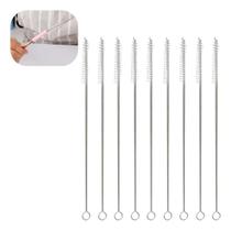 Kit 10 Escovas Longas Flexíveis Limpeza De Canudos Higiênica Kit 10 Escovas Longas Flexíveis Limpeza De Canudos Higiênica