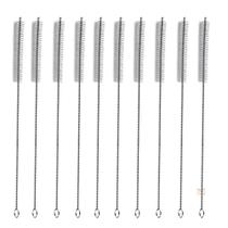 Kit 10 Escovas Para Limpeza De Canudos E Vidraria Doméstico