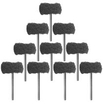 Kit 10 Escovas Polimento Nylon 25Mm Grão 400 Micro Retíficas