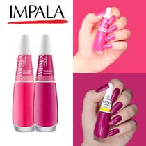 Kit 10 Esmalte Impala Tons Rosa Cremoso Esmaltes Atacado