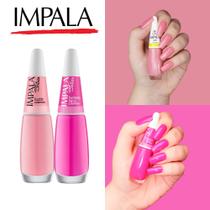 Kit 10 Esmalte Impala Tons Rosa Cremoso Esmaltes Atacado