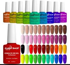 Kit 10 Esmaltes Gel D&z/lirio/bella Rosa Xd Unhas Uv Led Kit 10 Esmaltes Gel D&z/lirio/bella Rosa Xd Unhas Uv Led
