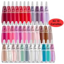 Kit 10 Esmaltes Sortidos Atacado Manicures Coleção A Sua Moda Impala
