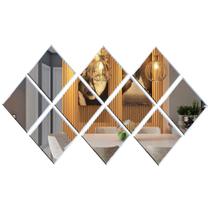 Kit 10 Espelho Bisote 20x20 Decoração Sala Quarto Escritorio