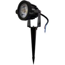 Kit 10 espeto de jardim led 5w branco frio 6500k ip65 corpo plastico galaxy
