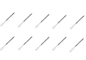 Kit 10 espetos 25mm para boi Comercial Lobo Churrasqueiras - linha churrascaria