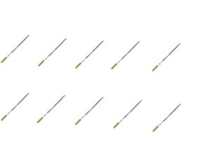 Kit 10 espetos lâmina inox giratório Lobo Churrasqueiras Kit 10 espetos lâmina inox giratório Lobo Churrasqueiras