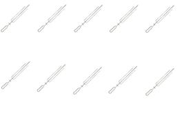 Kit 10 espetos tridente inox redondo Lobo Churrasqueiras Kit 10 espetos tridente inox redondo Lobo Churrasqueiras