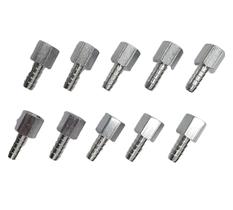 Kit 10 Espigão Adaptador Fêmea Fixo Mangueira 5/16 Rosca 1/4 Kit 10 Espigão Adaptador Fêmea Fixo Mangueira 5/16 Rosca 1/4