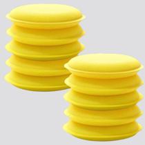 Kit 10 Esponja Espuma Aplicadora De Cera Silicone Automotiva Para Carro e Moto