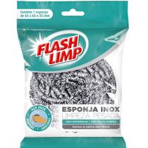 Kit 10 Esponja Limpeza Pesada Flash Limp.