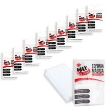Kit 10 Esponja Mágica Bucha Melamina Buchinha Tira Manchas Sujeiras