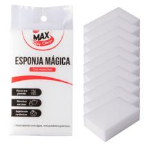 Kit 10 Esponja Mágica Bucha Melamina Max Clean Parede Vidro Tira Manchas - Universal Vendas
