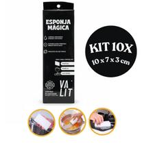 Kit 10 Esponja Mágica Valit Melamina Bucha Tira Mancha Pesada Desengordura Limpeza Vidros Tênis Multiuso Atacado Grande Kit 10 Esponja Mágica Valit Melamina Bucha Tira Mancha Pesada Desengordura Limpeza Vidros Tênis Multiuso Atacado Grande