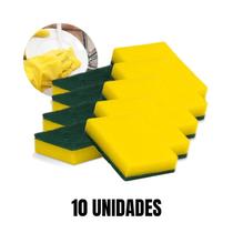 Kit 10 Esponjas De Cozinha Bucha De Lavar Louça Econômica