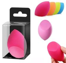 Kit 10 Esponjas Gota Maquiagem Tipo Blender Chanfrado