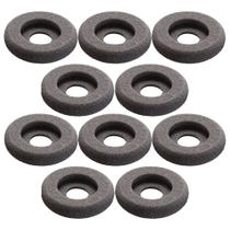 KIT 10 Espuma 6,5cm x 1,8cm Preta Vazada Para Headset Logitech e Plantronics C310 C320 C310M C320MC