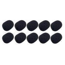 Kit 10 Espuma Para Microfone Headset E Lapela 19Mm X 15Mm