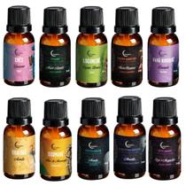 Kit 10 Essências Linha Orixás Líquidas Umidificador 15Ml