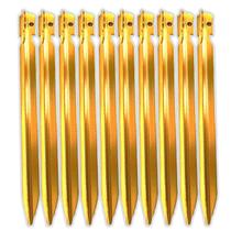 KIT 10 Estaca Metal GRANDE Dourada 30CM (MOD101332)