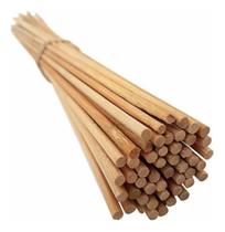 Kit 10 Estacas Tutor De Plantas Haste Natural Bambu 35cm