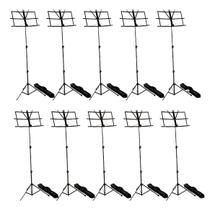 KIT 10 Estante partitura dobravel suporte preta CSM